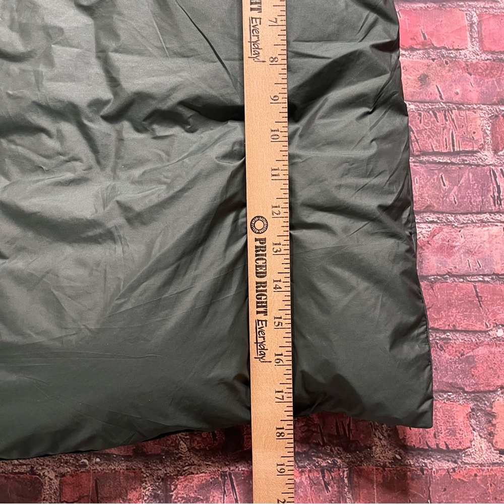 Mango Womens NEW NWT Quilted Puffer Vest Anorak Hooded Size Large Green - Picture 7 of 8